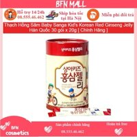 Thạch Hồng Sâm Baby Sanga Kid's Korean Red Ginseng Jelly Hàn Quốc 30 gói x 20g [ Chính Hãng ]