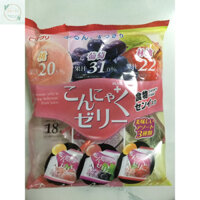 Thạch rau câu Aguri mix 3 vị đào nho và táo nhập khẩu chính ngạch từ Nhật Bản dành cho trẻ em