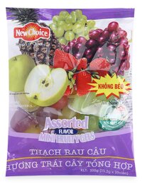 Thạch Rau Câu NewChoice Hương Trái Cây Tổng Hơp Gói 300 G