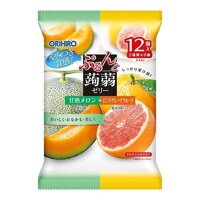 Thạch rau câu Orihiro cam, dưa lưới 240g