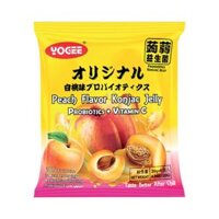 Thạch Rau Câu Vị Đào, Peach Flavor Konjac Jelly, 6 Gói (120g) - YOGEE