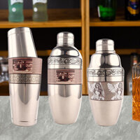 Thạch Sheng 304 Kiểu Mỹ bình lắc bằng thép không gỉ có đáy quán trà sữa Boston Bình Lắc kiểu Nhật MCL3