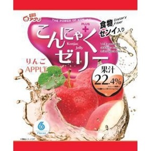 Thạch trái cây Konjac Jelly Aguri vị Đào gói 115gr