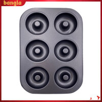 Thai| Bagel Và Bánh Donut Chảo 6 / 12 Lưới Bánh rán Chảo Chống Dính Khay Nướng Bánh Cho Nhà Bếp Gia Đình Ngay Cả Phân Phối Nhiệt Khuôn Thép Carbon 1 / 2 Chiếc