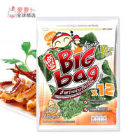 Thái Big bag rong biển 12 món ăn vặt giòn rong biển Tao Kae Noi Ông Chủ Mực nướng cay