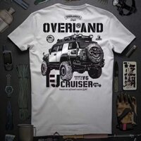 Thái độ: Attituoe Áo thun nam Cotton ngắn tay in họa tiết cổ tròn Toyota Land Patrol Cool Luze Fj Xu hướng trẻ trung