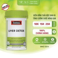 Thải Độc Gan, Đào Thải Độc Tố Và Thanh Lọc Cơ Thể Làm Mát Gan - Swisse Ultiboost Liver Detox - 60/120/200 viên