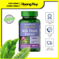 Thải Độc Gan, Mát Gan Puritan Milk Thistle Extract 1000mg 180 viên Hàng Chính Hãng