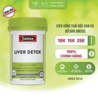 Thải Độc Gan, Thải Độc Tố, Thanh Lọc Cơ Thể, Tăng Cường Chức Năng Gan - Swisse Liver Detox - 60/120/200 viên
