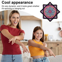 Thai| Khăn quàng cổ in hai mặt cho mọi cấp độ kỹ năng Flowstar Khăn hình bát giác Đồ chơi kỹ năng vui nhộn cho trẻ em và bạn bè Vải in hai mặt Đầu ngón tay Xoay Dapo Sta