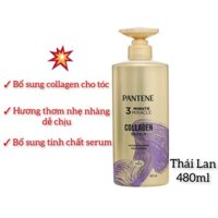[Thái Lan] Dầu xả Pantene 3MM Collagen chăm sóc tóc hư tổn 480ml/chai