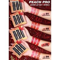 [Thái Lan] Set Son 3 Cây Lì Sivanna Peach pro Lover Lip Set HF6041