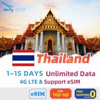 Thái Lan SIM card 3-15 days Không giới hạn dữ liệu 4G LE Thailand