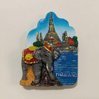 Thái Lan Voi Grand Palace Ba Chiều Tủ Lạnh Miếng Dán Từ Tính Thành Phố Thế Giới Du Lịch Lưu Niệm Quà Tặng Miếng Dán Từ Tính