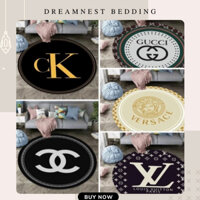 Thảm Bali trải sàn, thảm lót sàn nhà, thảm trang trí, thảm decor hình tròn 1mx1m - DREAMNEST