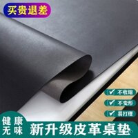 Thảm bàn da mới phong cách Ins, khăn trải bàn ăn đơn giản, chống nước, chống dầu, có thể giặt, cho bàn cà phê, tủ TV, hình chữ nhật, màu sắc đồng nhất