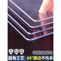 Thảm bàn thủy tinh nhựa mềm trong suốt, khăn trải bàn PVC, chống nước, chịu nhiệt, chống dầu, có thể giặt được, thảm bàn cà phê, bảng pha lê