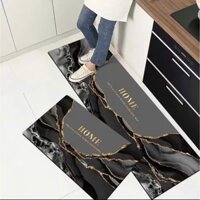 Thảm bếp silicon 4 lớp các mẫu mới nhất 2025 đế cao súieeu thấm hút kích thước 40x120 và 40x60, Bộ 2 thảm bếp silicondày