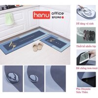 Thảm bếp silicon siêu thấm nước chống trơn trượt, Thảm trải sàn nhà bếp phòng ngủ chùi chân nhà tắm siêu mềm cao cấp