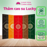 Thảm cao su tập yoga Louis phiên bản Lucky định tuyến Chất liệu cao su non chống trơn, chống trượt, độ đàn hồi cao
