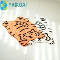 Thảm Cashmere giả GLENES Tiger, Thảm trải sàn thân thiện với da chống trượt, Thảm vào cửa siêu mềm Thảm trải sàn dễ thương Phòng ngủ