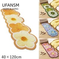 Thảm chân cửa tắm UFASM, Thảm dài chống mài mòn chống trượt, Dễ lau chùi Thảm hoa dày chống bẩn