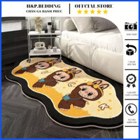 Thảm Chân Giường Lông Cừu 5D Thảm Decor Phòng Ngủ Mẫu Mới Nhất Hoạ Tiết Siêu Ngộ Nghĩnh Đáng Yêu Kích Thước  40cm x 1m2