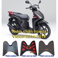 Thảm chân xe máy Vision 2014-2019 - Thảm cao su màu