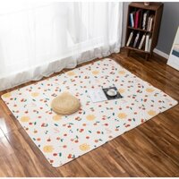 Thảm chắp vá Cotton phong cách Nhật Bản có thể tùy chỉnh Nhiều kích cỡ Máy có sẵn Có thể giặt được Thích hợp cho các môi trường khác nhau Thảm trải sàn Tatami Thảm chống trượt Phòng khách Phòng ngủ Thảm đầu giường