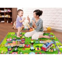 Thảm Chơi 2 Mặt Cho Bé Maboshi 1m8 x 2m - Thảm Xốp Trải Sàn Gấp Gọn Maboshi