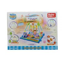 Thảm chơi kết hợp kệ chữ A Baby’s Friends (Có nhạc)