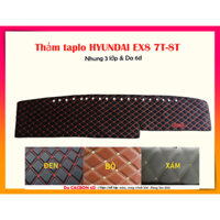 Thảm chống nắng taplo xe tải HYUNDAI MIGHTY EX8 7 tấn loại nhung và da cacbon cao cấp