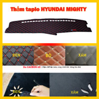Thảm chống nắng taplo xe tải HYUNDAI 7 tấn MIGHTY 110XL loại nhung và da cacbon cao cấp