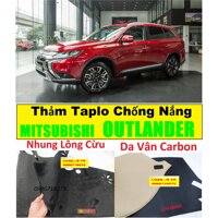 Thảm Chống Nắng Taplo Xe Mitsubishi Outlander 2022-2018 Mẫu Nhung Cao Cấp