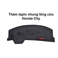 Thảm chống nóng taplo nhung lông cừu cho xe ô tô Honda City - Giá rẻ