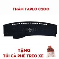 Thảm Chống Nóng Taplo Xe Mercedes C200 - Thảm Taplo Lông Cừu - TẶNG: Túi Cafe Treo Xe.