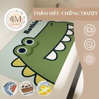 Thảm CHỐNG TRƯỢT nhà tắm , Nhanh khô, Mẫu Cute không đụng hàng 40*70cm