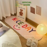 Thảm Chùi Chân Homies Bedding& Decor Thảm Lông Cừu Trải Sàn Decor Oval Hiện Đại Trải Chân Giường