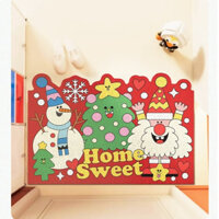 thảm chùi chân loạt phim giáng sinhphim hoạt hình màu đỏ liệu PVC tùy chỉnhthảm lau chân cỡ 40x60cmĐẾN60x90cm Loại bỏ bụi chống trượt thảm lau chân thảm trải sàn thảm nhựa lót sàn chống trượt