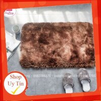 Thảm chùi chân lông loang hàng đẹp cao cấp - Mặt sau chống trơn trượt kích thước 40cm x 60cm