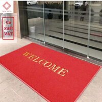 Thảm Chùi Chân Nhựa WELCOME KT 120 cmX180 cm chuẩn 3A, Thảm Để Sảnh
