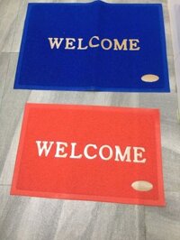 Thảm chùi chân nhựa Welcome đại (80x120)