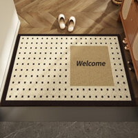 thảm chùi chân phong cách Pháp vật liệu PVC tùy chỉnh 40x60cm Loại bỏ bụi chống trượt thảm trải sàn thảm nhựa lót sàn chống trượt thảm lau chân