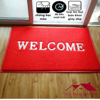 THẢM CHÙI CHÂN WELCOME CỠ ĐẠI 60x90CM, Thảm lau chân Khách Sạn, Siêu Thị Điện Máy, Tòa Nhà Lớn