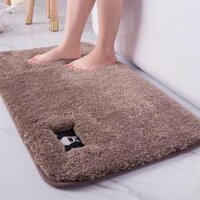 thảm chùi trân,thảm lau chân lông mềm siêu hút hàng nhập khẩu cao cấp 2 cỡ GDTH - Màu gi xám,Thảm gi to 50x80