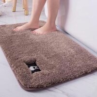 thảm chùi trân,thảm lau chân lông mềm siêu hút hàng nhập khẩu cao cấp 2 cỡ - Màu gi xám,Thảm gi to 50x80