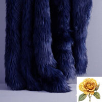 Thảm chụp hình ảnh - thảm xanh dương lông xù trang trí