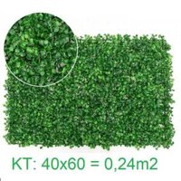 Thảm Cỏ Nhựa Cải Xoong Làm Tường Cây Giả