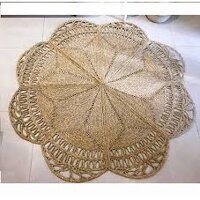 Thảm cói bông hoa 1m2