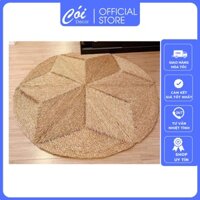 Thảm Cói Hình Bông Hoa, Tròn Và Hình Ngôi Sao Trải Sàn Đẹp (1m8) Trang Trí Nhà Cửa Xịn Xò  - Xưởng Cói Decor